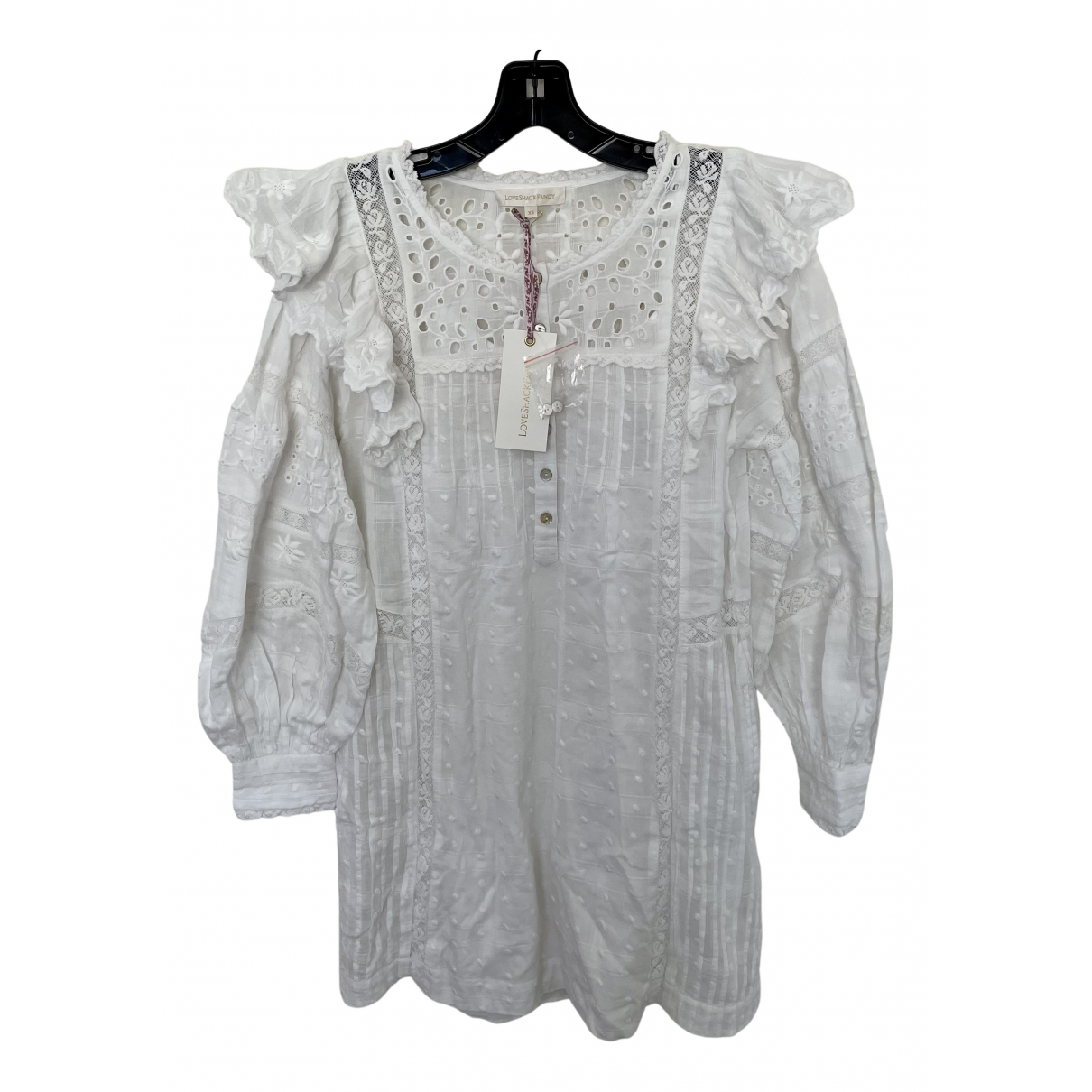 Mini dress Love Shack Fancy White size 